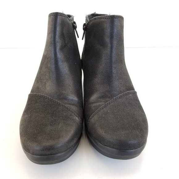 clarks cloudsteppers wedge ankle boots